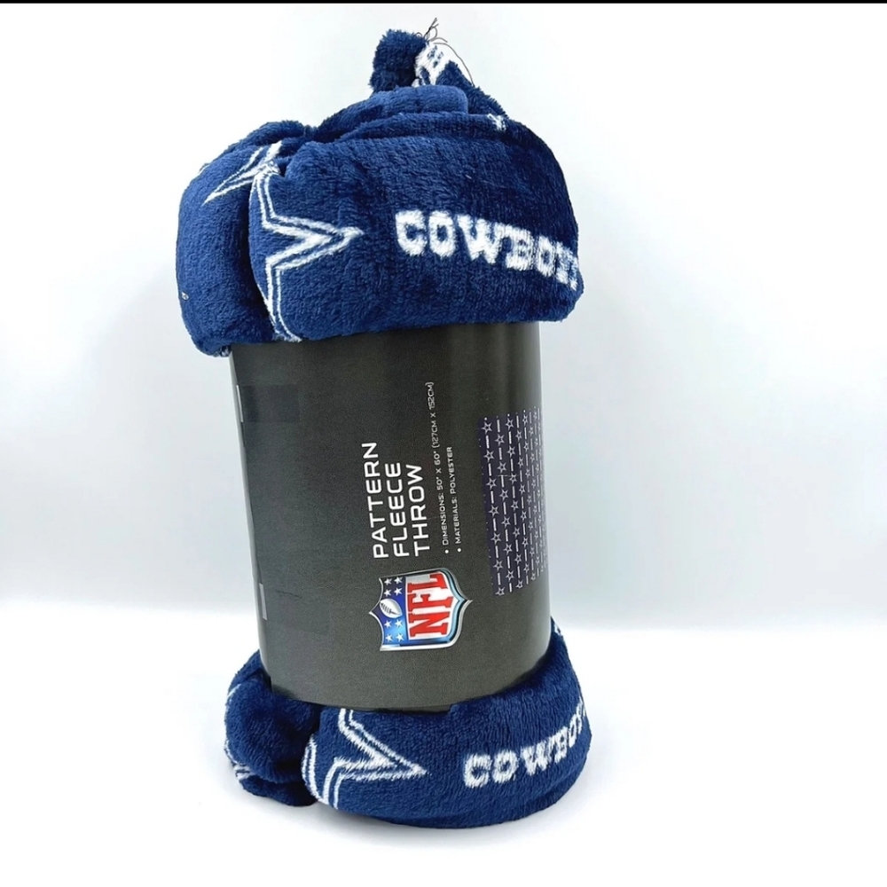 Dallas Cowboys Fleece Throw Blanket 50”X60” LogoBrands NWT